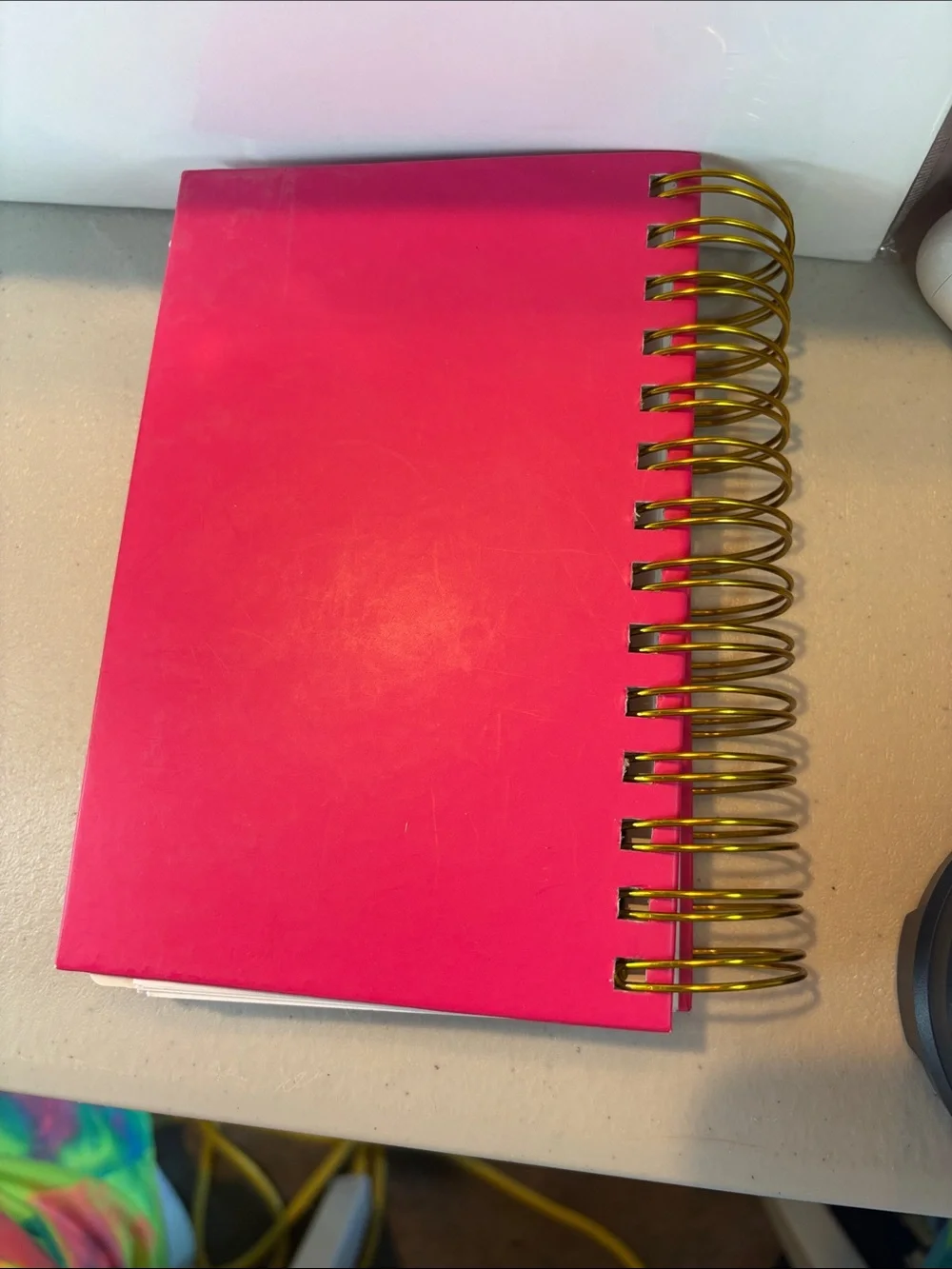 NWOT-Heidi Swapp “One Day at a Time” 12 Month Memory Planner-Fuchsia Pink/Gold